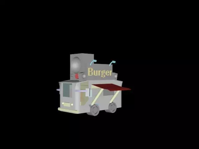 van CAR Low-poly 3D model