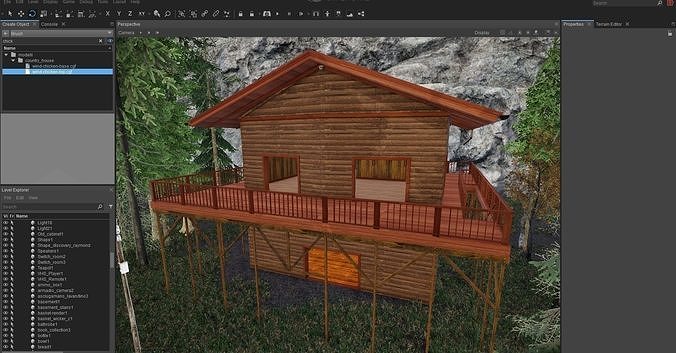 Country House - Game Ready Low-poly 3D model