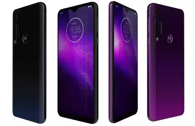 Motorola One Macro Space Blue And Ultra violet