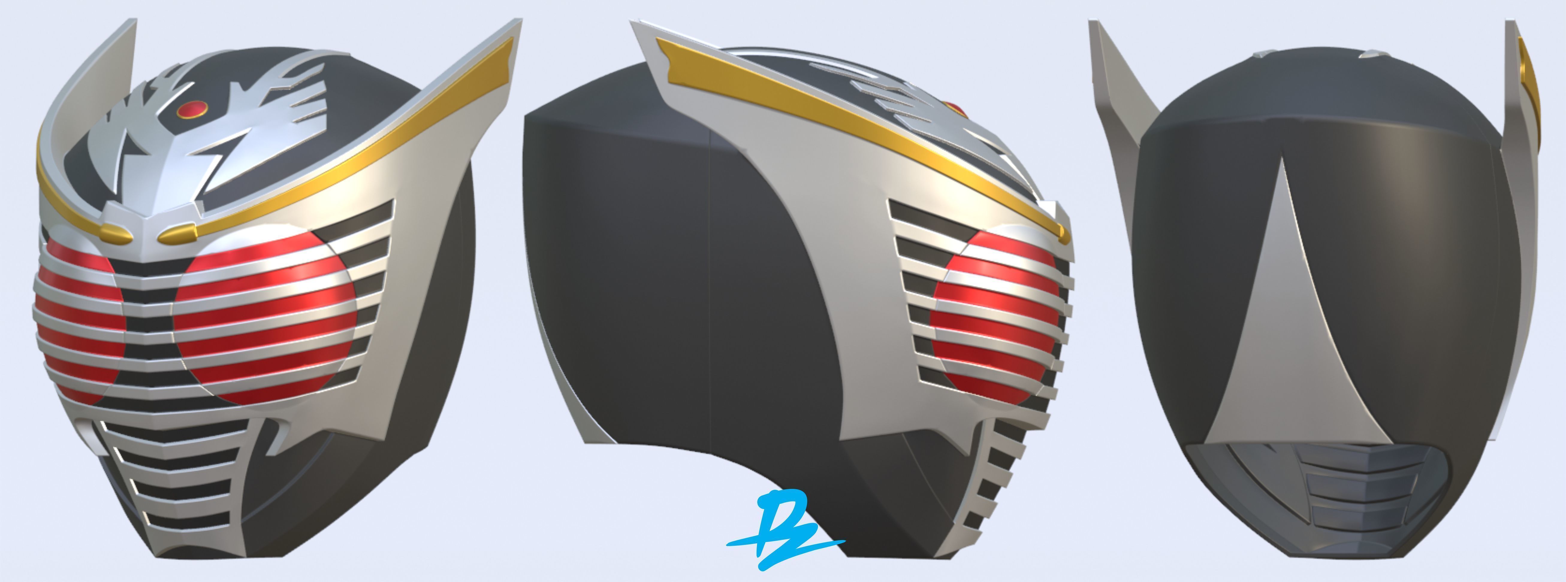 Kamen rider Ryuki 3D print model_3
