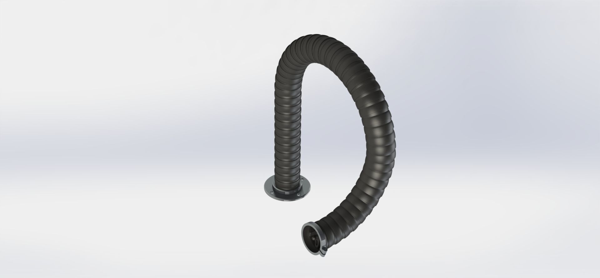 TriAxis Cable Hose Pipe chain guide 3D print model_2