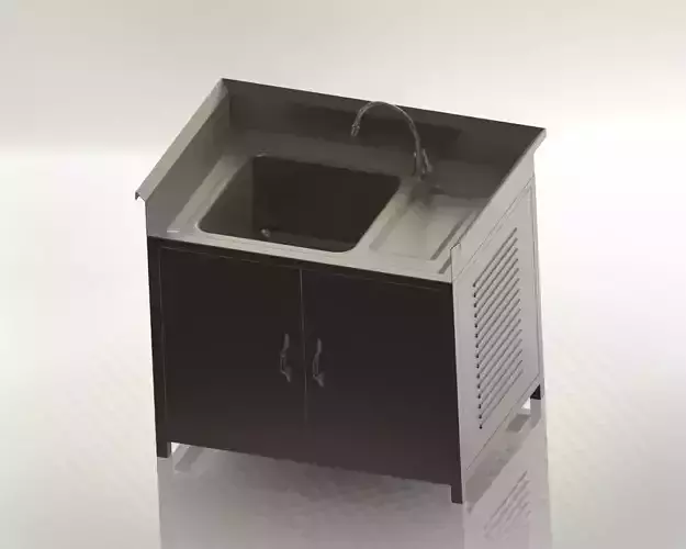 work table with sink