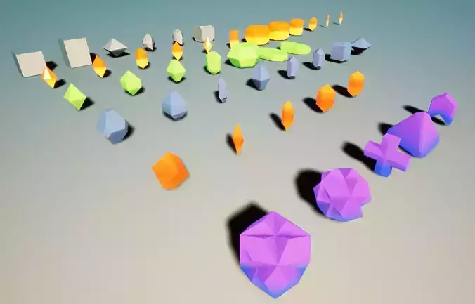 43 Mineral Base Shapes - Crystal Rock