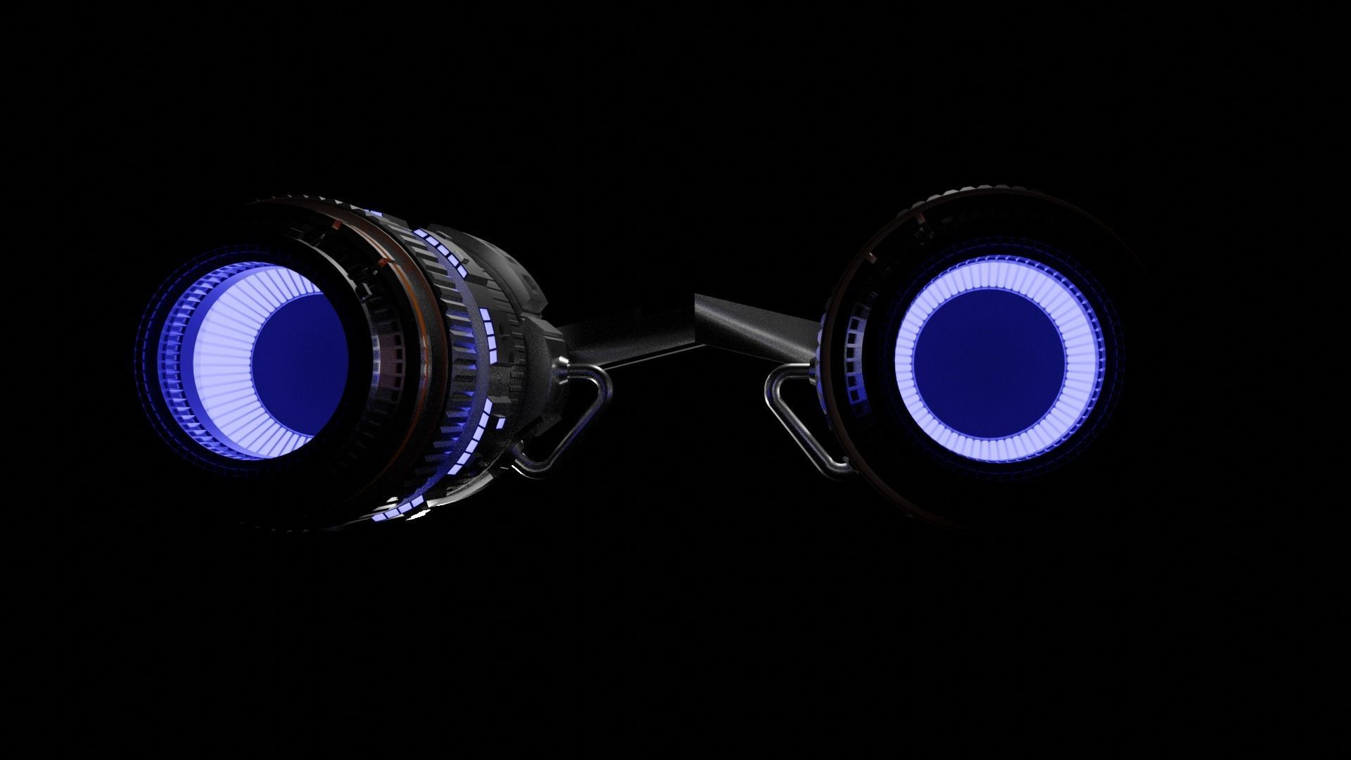 Boosters futuristic hoverboard 3D model_6