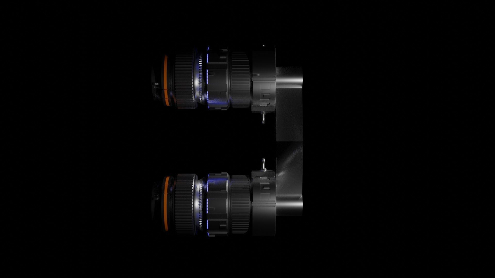 Boosters futuristic hoverboard 3D model_7