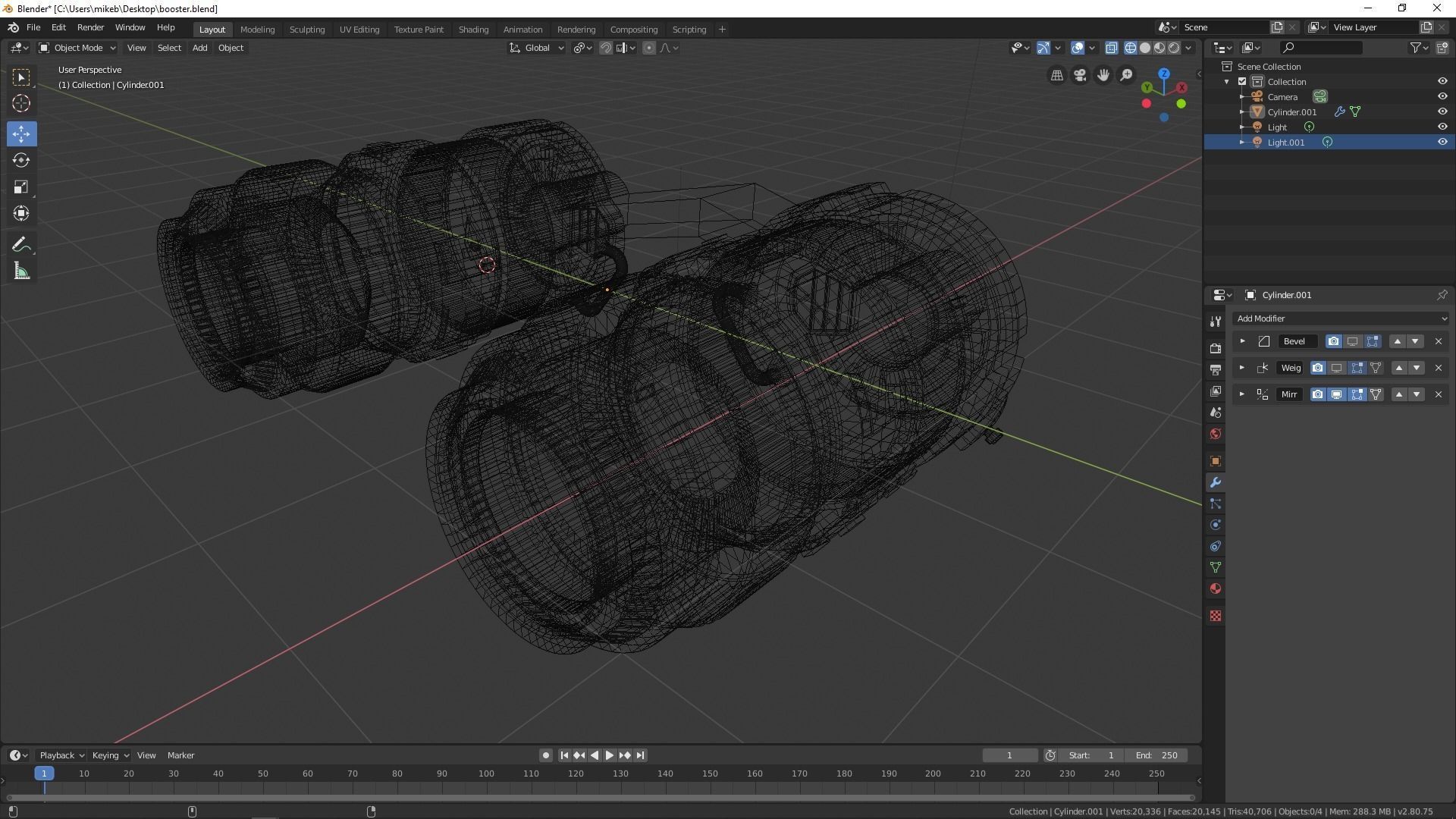 Boosters futuristic hoverboard 3D model_10