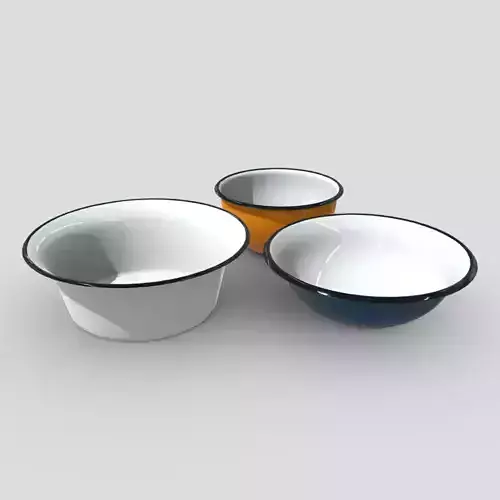 Enamel Bowl Set
