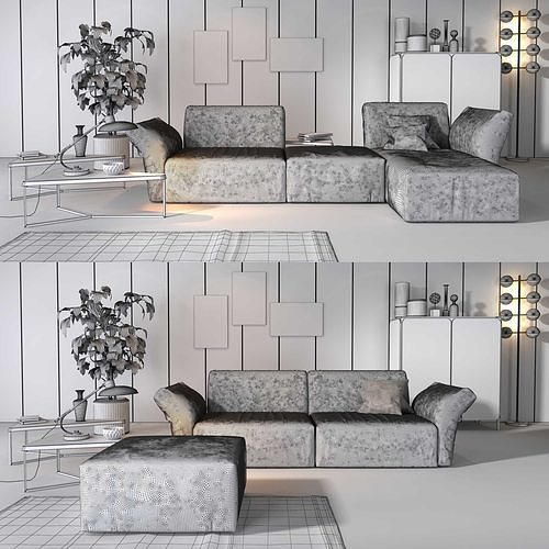 Collection Living room sets Vol 01 3D model 5