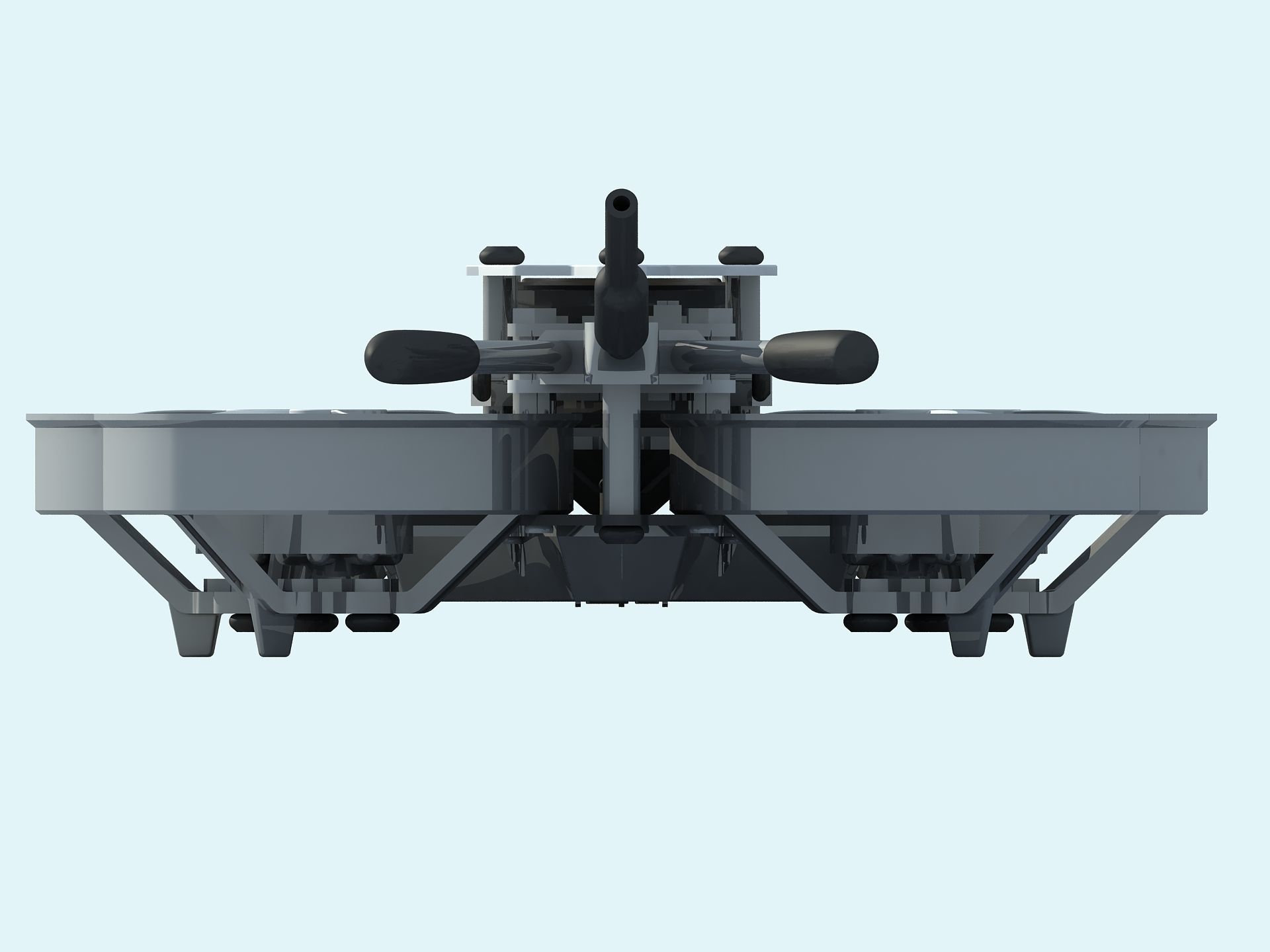 Bionic dragonfly four-axis Quadcopter UAV aircraft 3D model_21