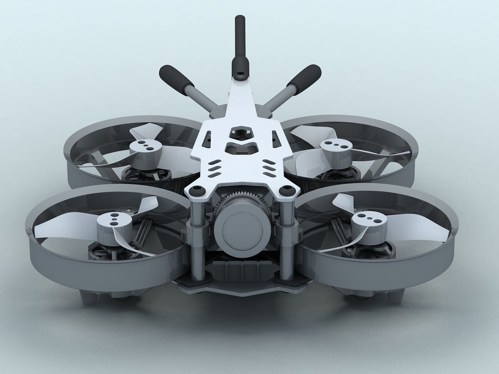 Bionic dragonfly four-axis Quadcopter UAV aircraft 3D model_6
