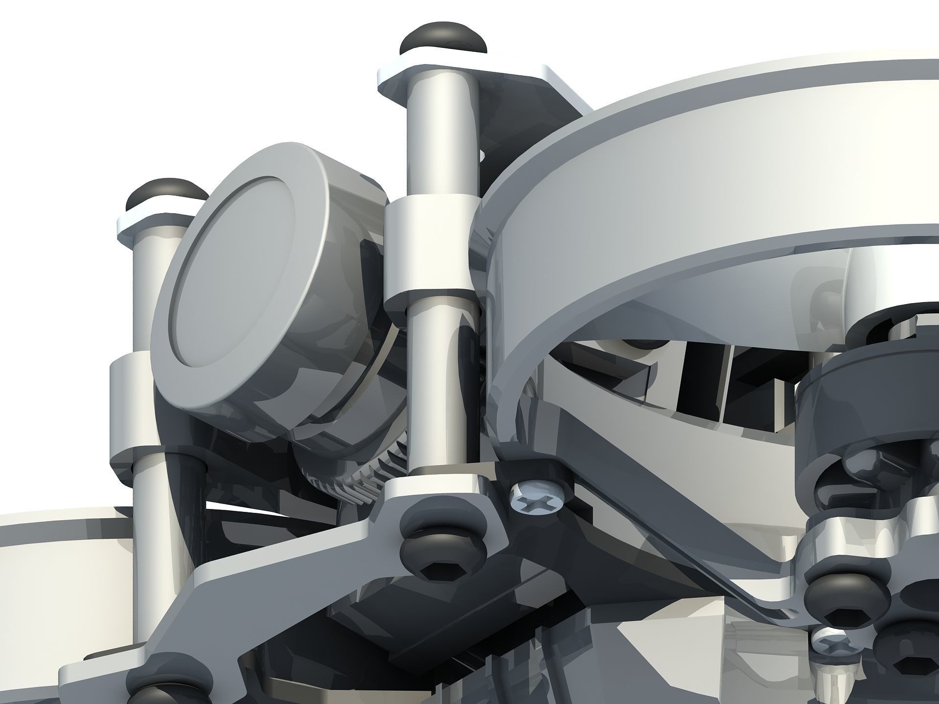 Bionic dragonfly four-axis Quadcopter UAV aircraft 3D model_14