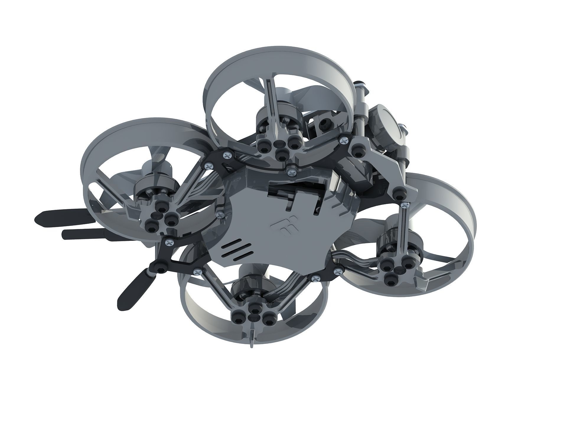 Bionic dragonfly four-axis Quadcopter UAV aircraft 3D model_13