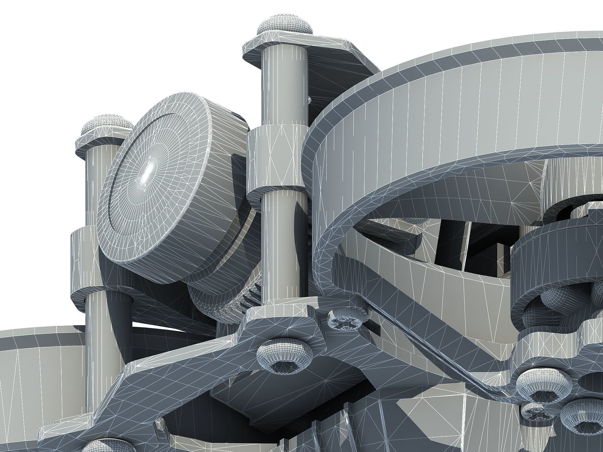 Bionic dragonfly four-axis Quadcopter UAV aircraft 3D model_16