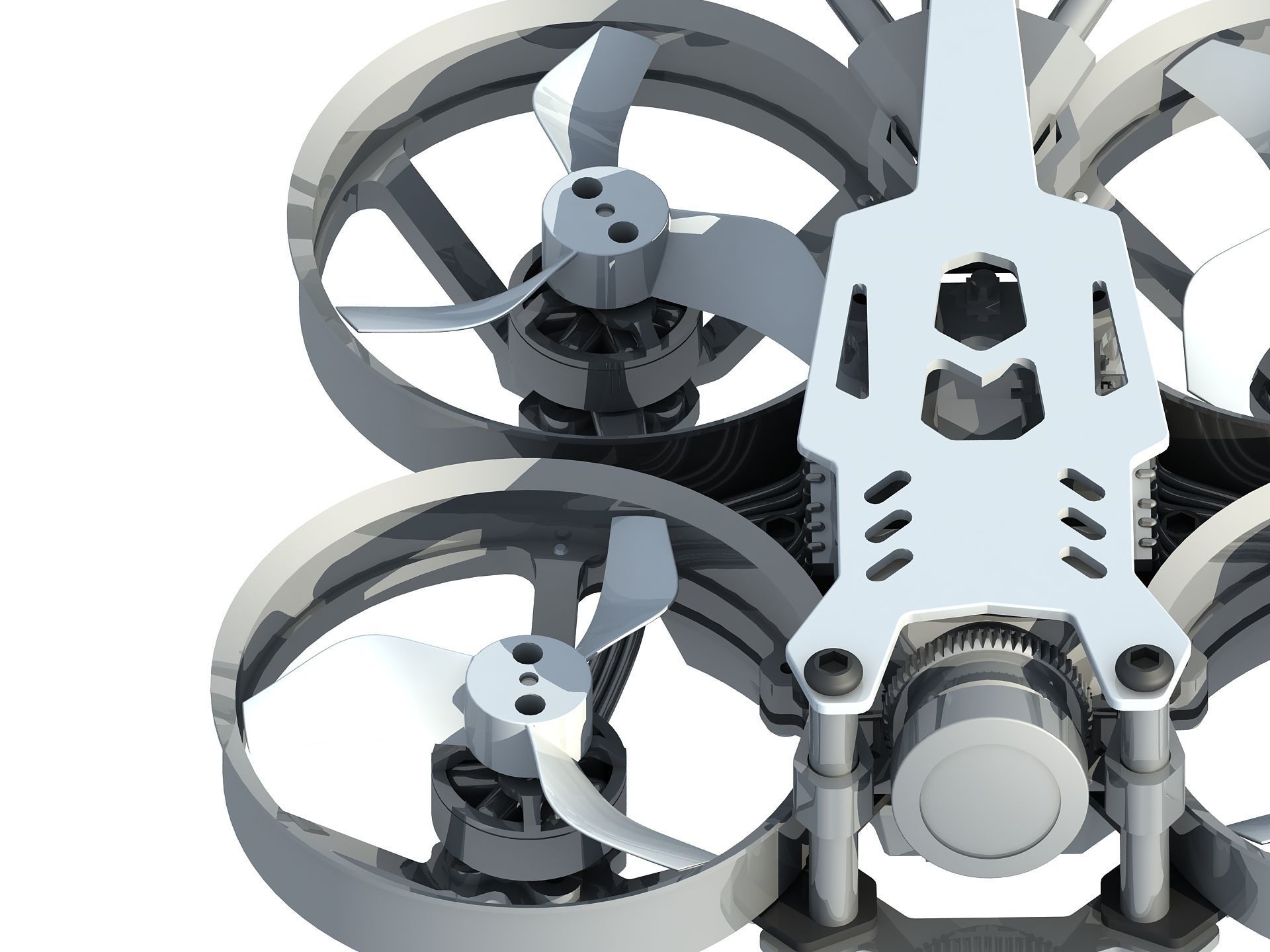 Bionic dragonfly four-axis Quadcopter UAV aircraft 3D model_15
