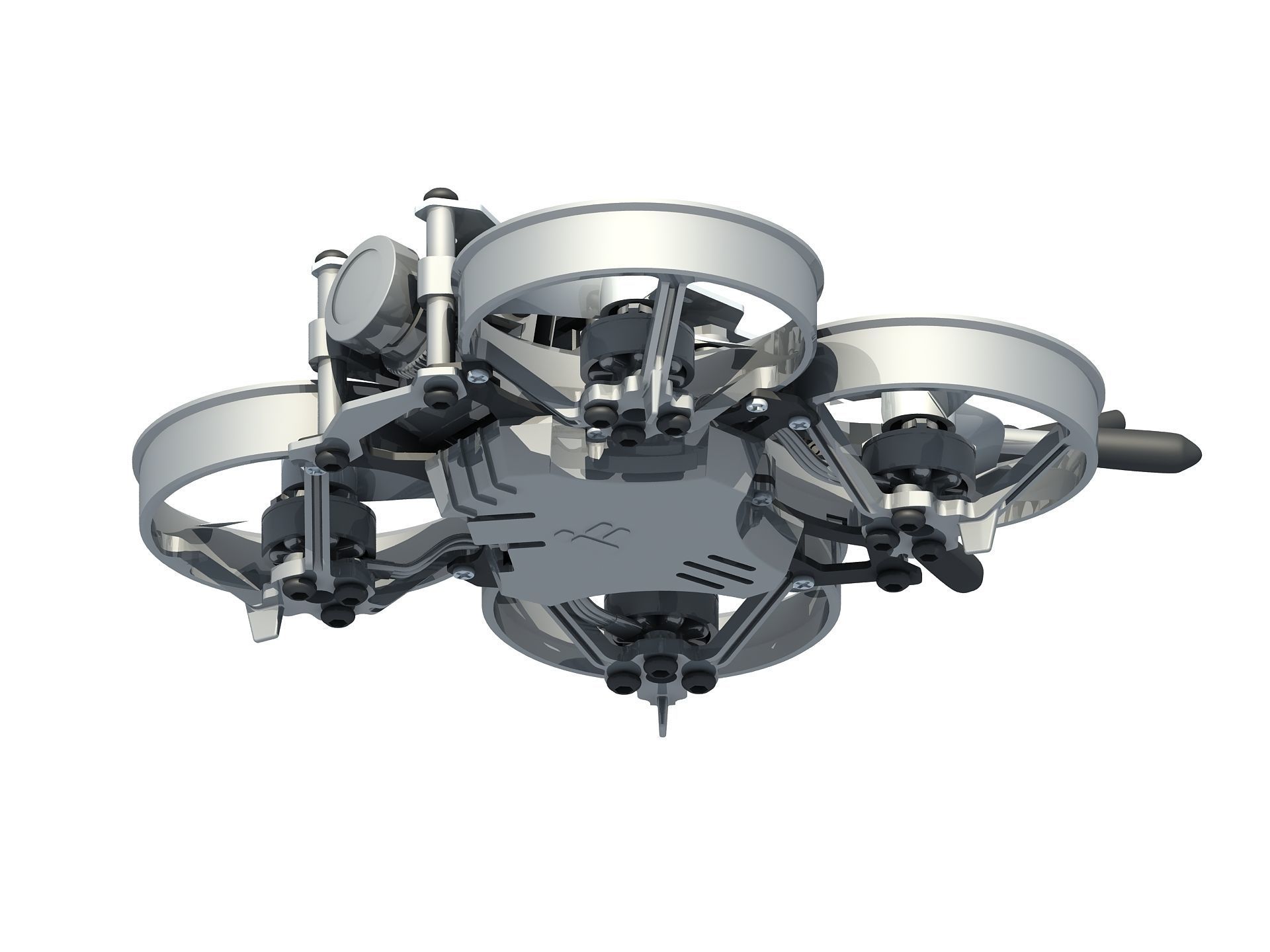 Bionic dragonfly four-axis Quadcopter UAV aircraft 3D model_2