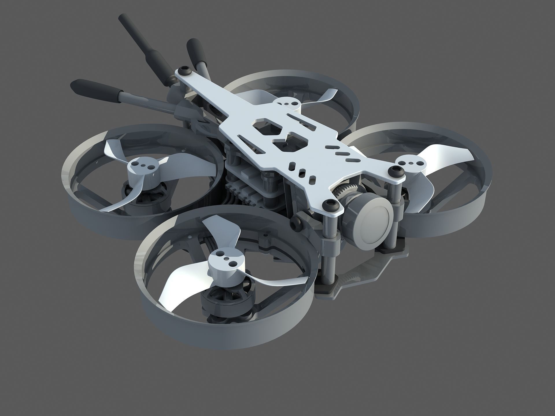 Bionic dragonfly four-axis Quadcopter UAV aircraft 3D model_23