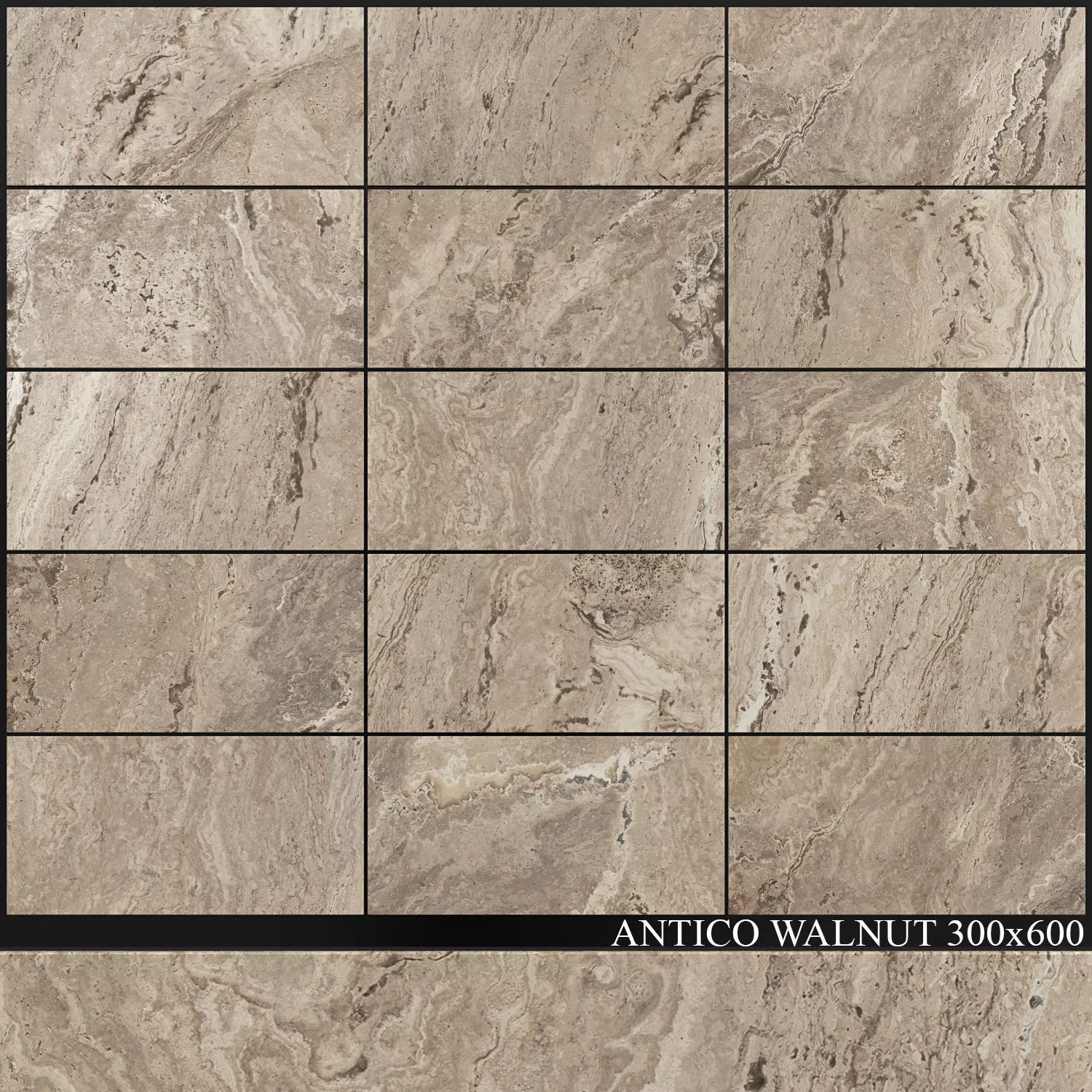 Yurtbay Seramik Antico Walnut 300x600 3D model