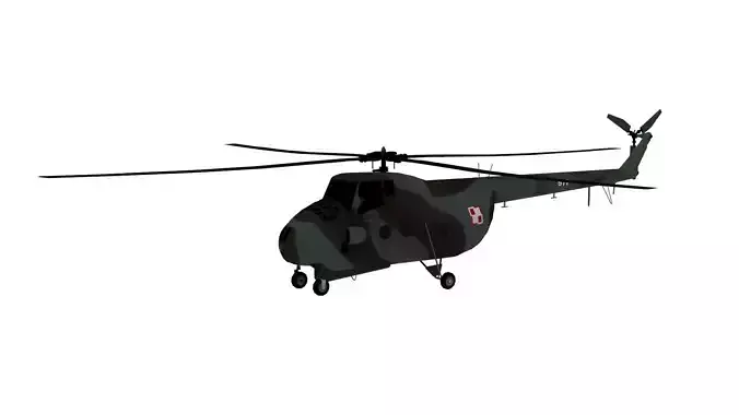Lowpoly Mi-4 Hound  3D Model