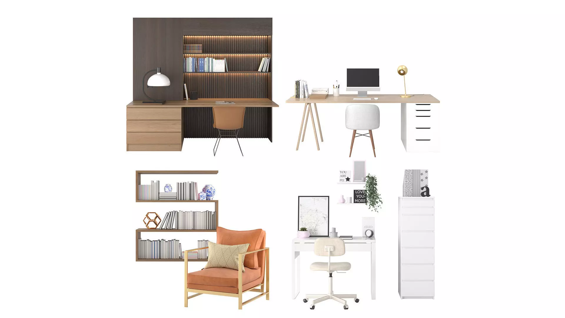 Study Pack A-D 3D Model Collection_0