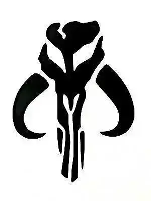 MYTHOSAUR SKULL MANDALORIAN LOGO STENCIL SHEET Free 3D print model
