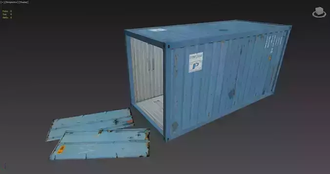 Low Poly Container shipping