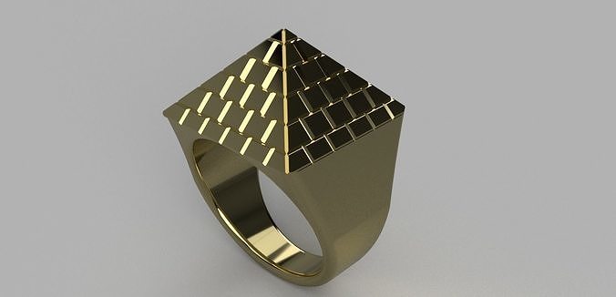 Pyramid ring 3D print model