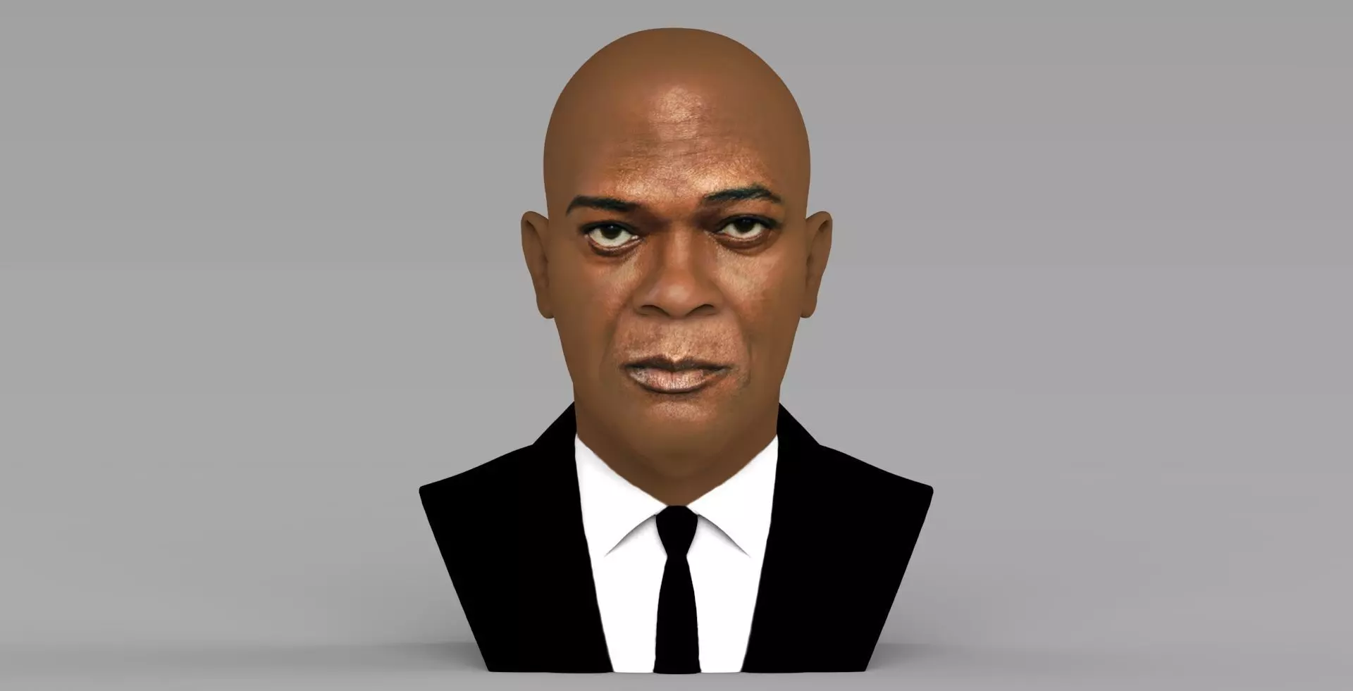 Samuel L Jackson bust ready for full color 3D printing 3D print model_0