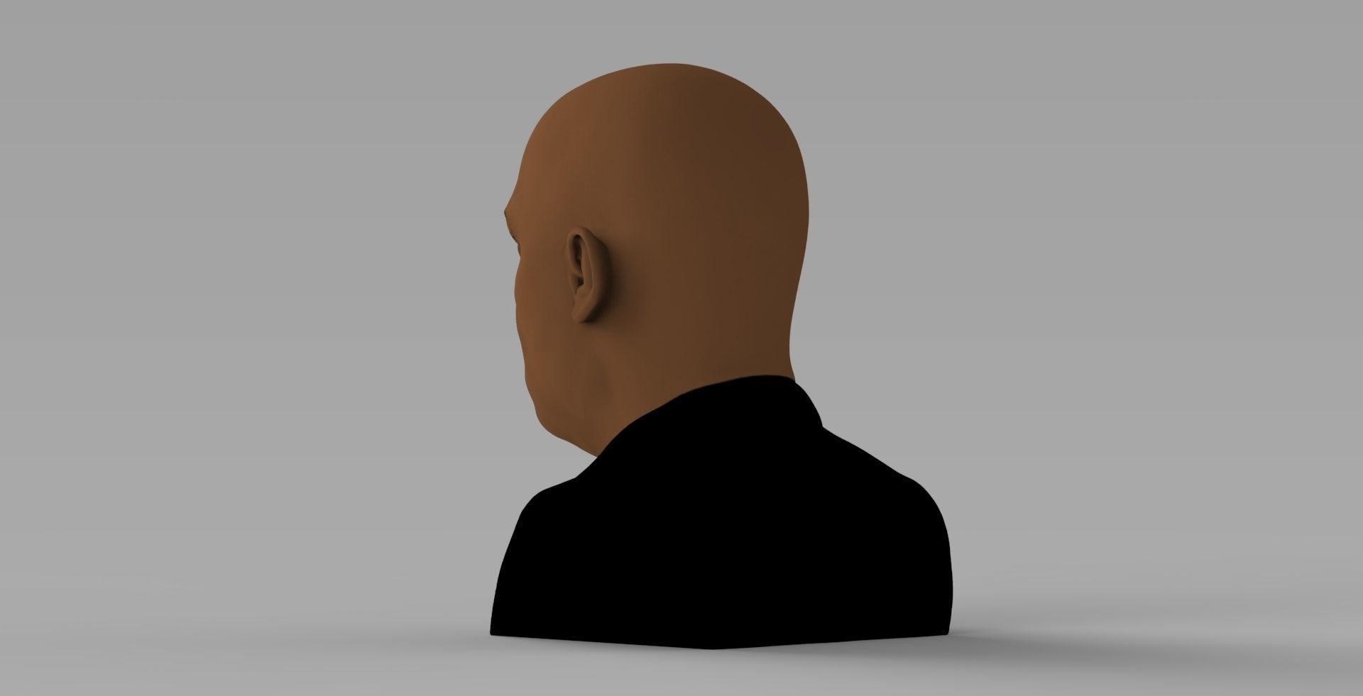 Samuel L Jackson bust ready for full color 3D printing 3D print model_4