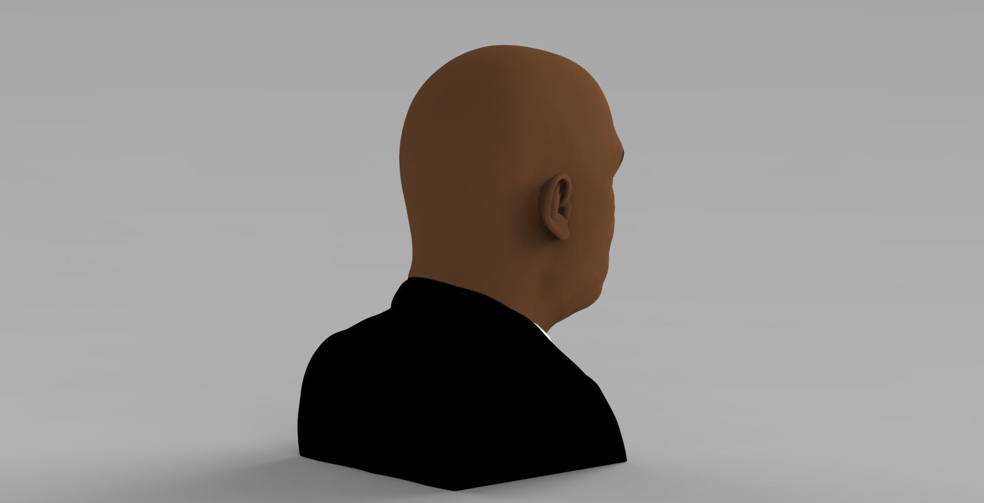 Samuel L Jackson bust ready for full color 3D printing 3D print model_6