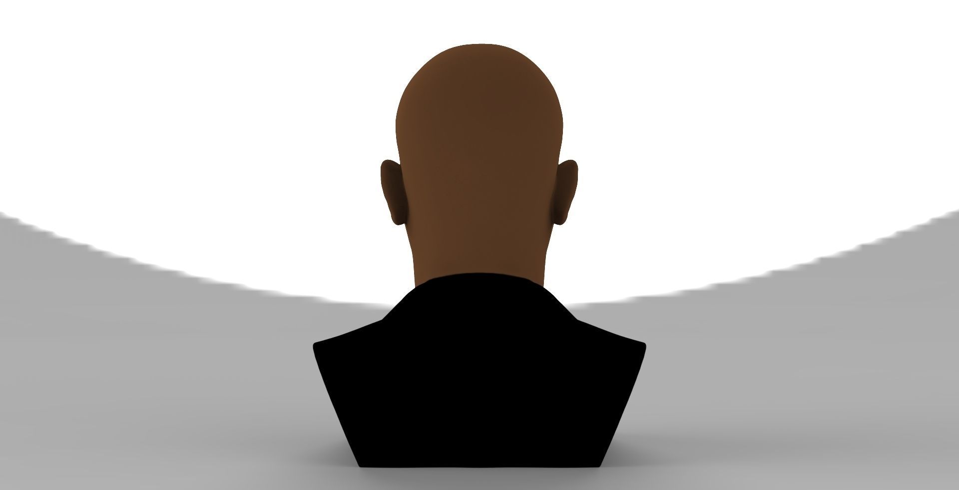 Samuel L Jackson bust ready for full color 3D printing 3D print model_5