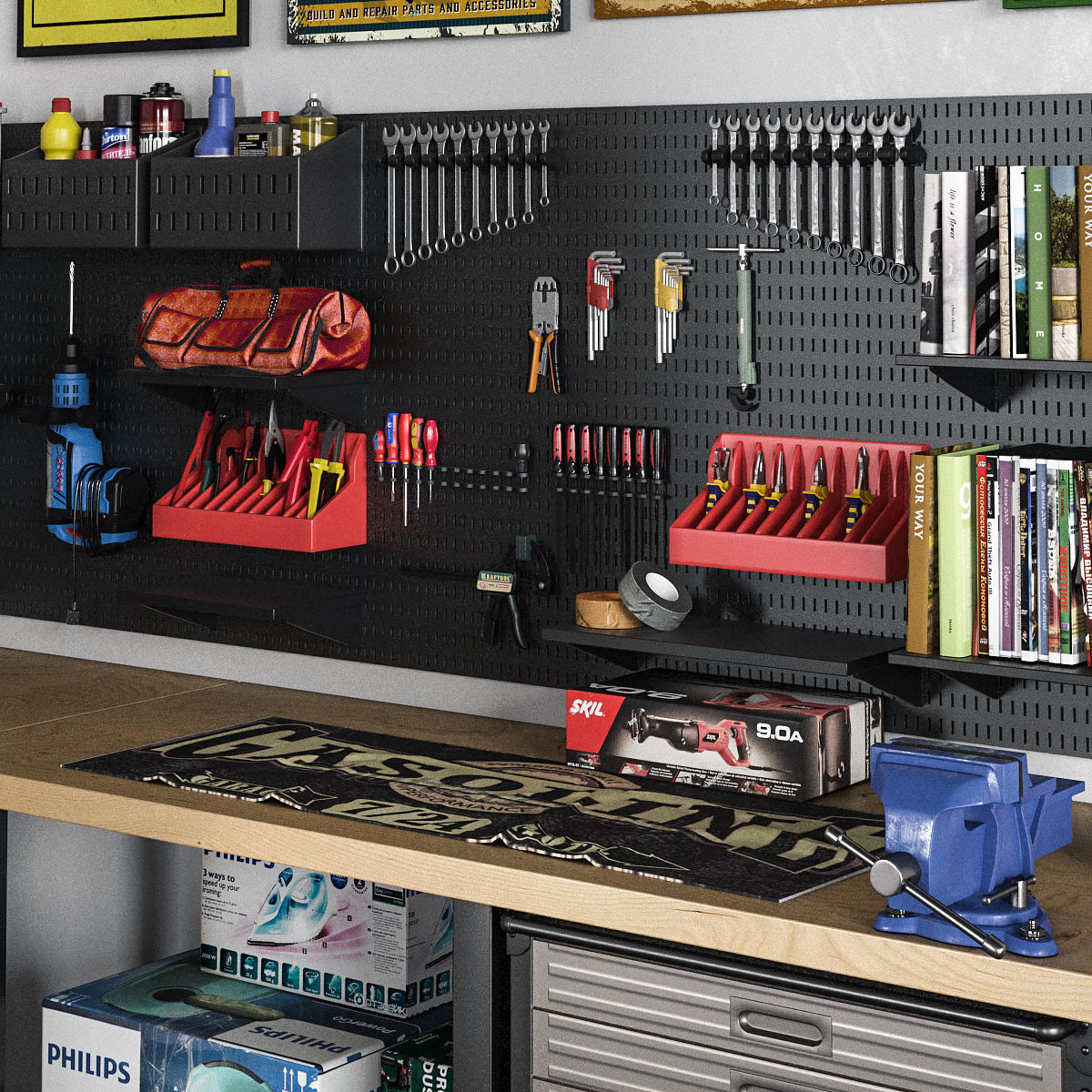 garage tools set 15 3D model_5