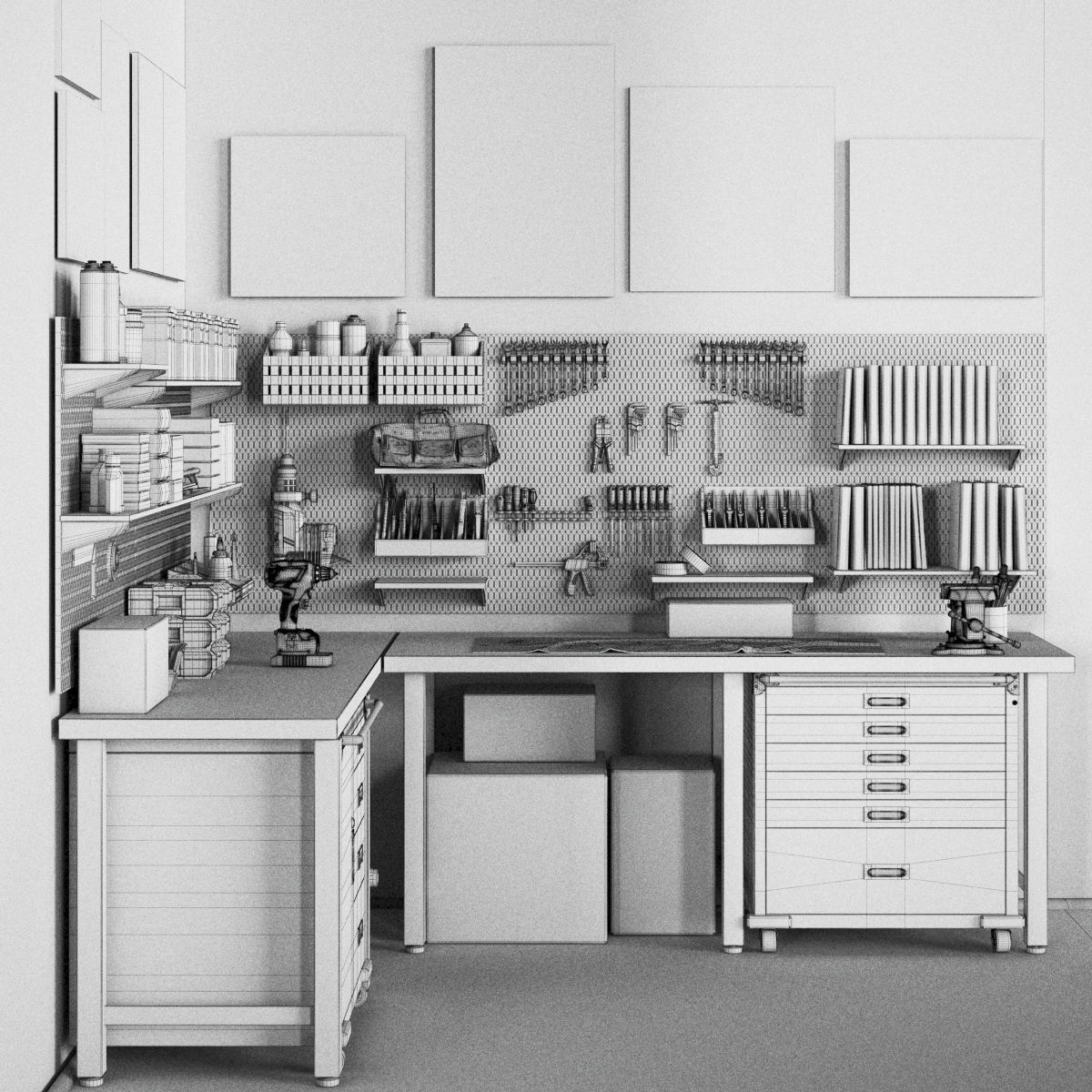 garage tools set 15 3D model_10