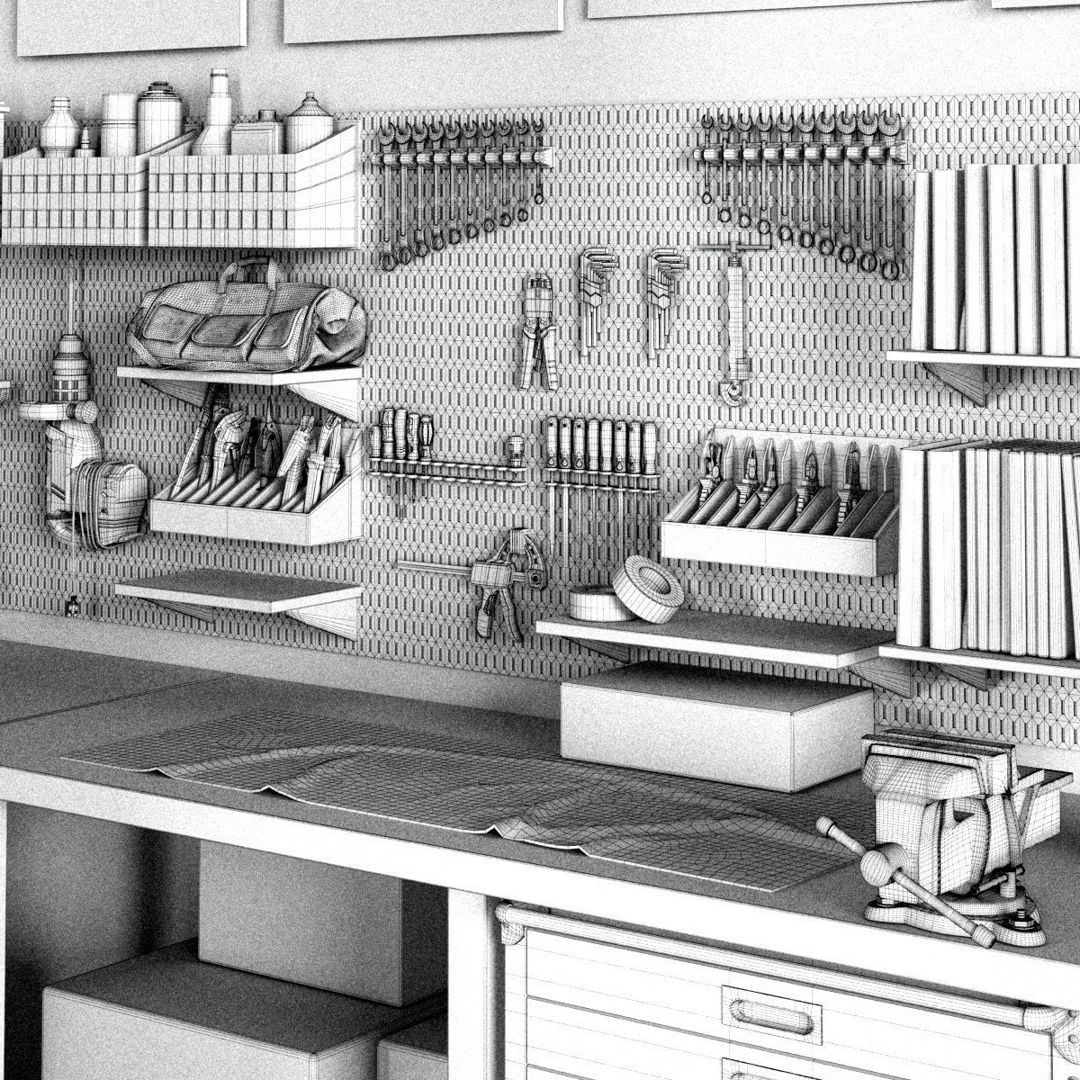 garage tools set 15 3D model_12