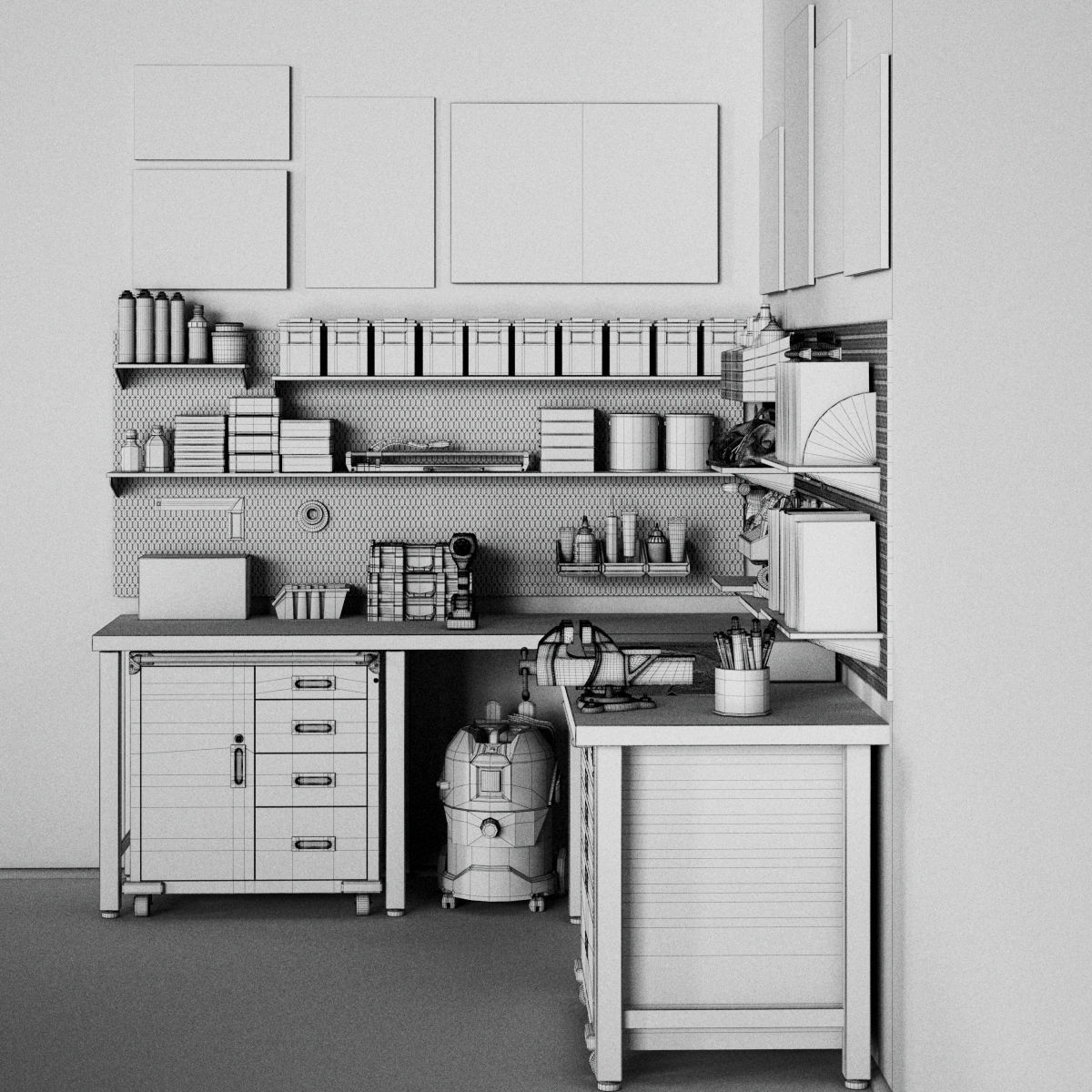 garage tools set 15 3D model_8