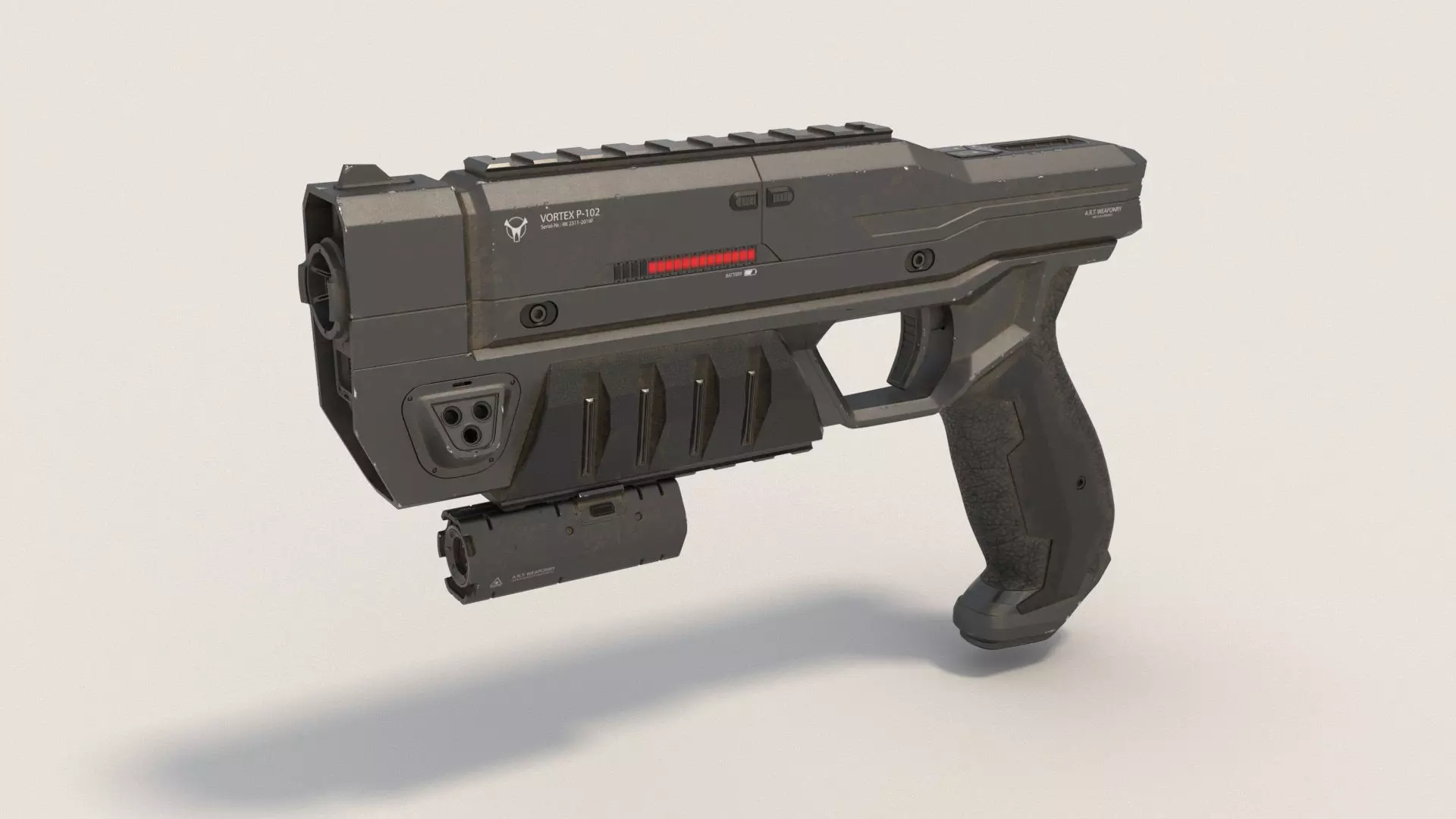 Sci-Fi Blaster 3D model_0