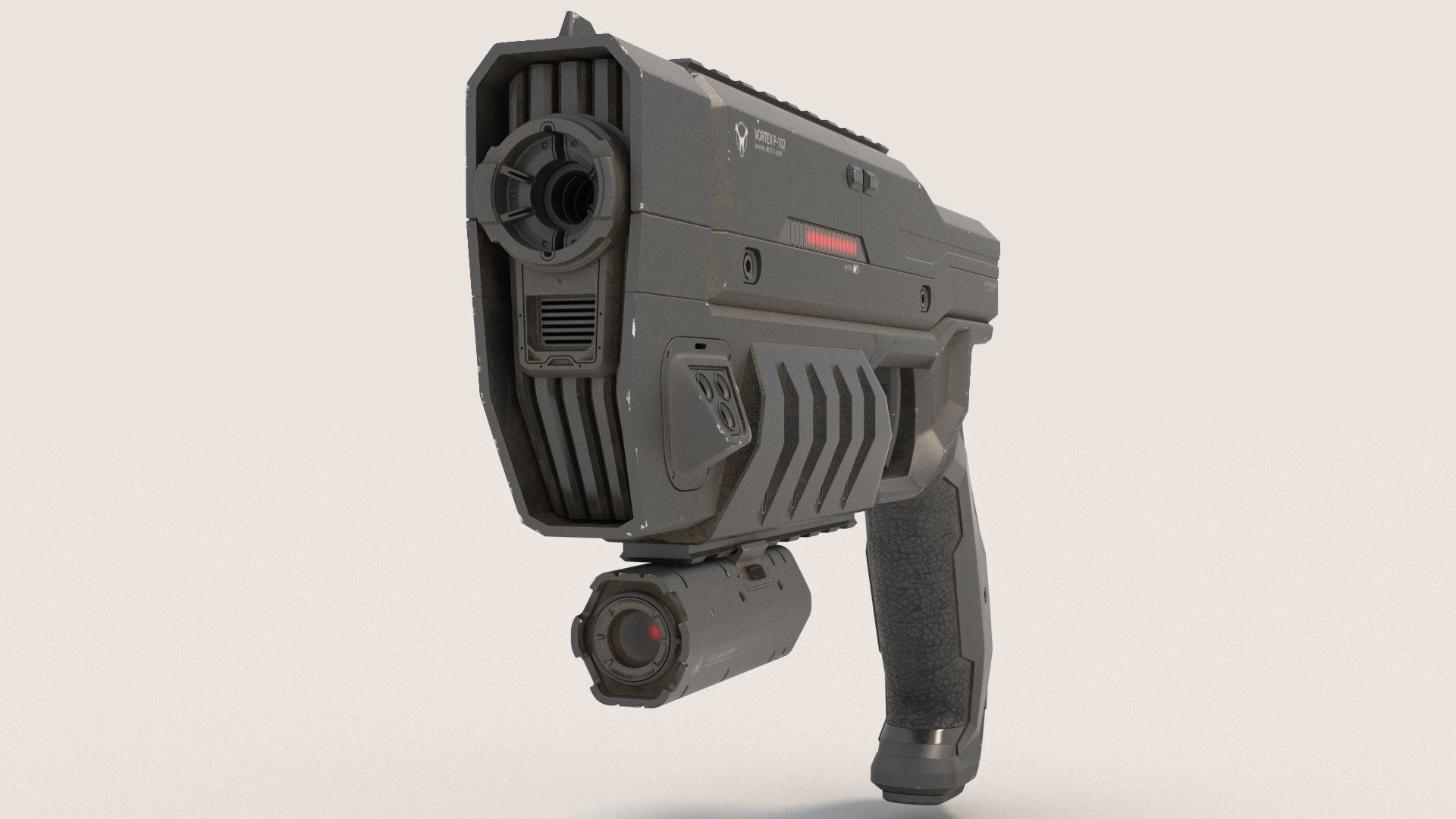 Sci-Fi Blaster 3D model_2