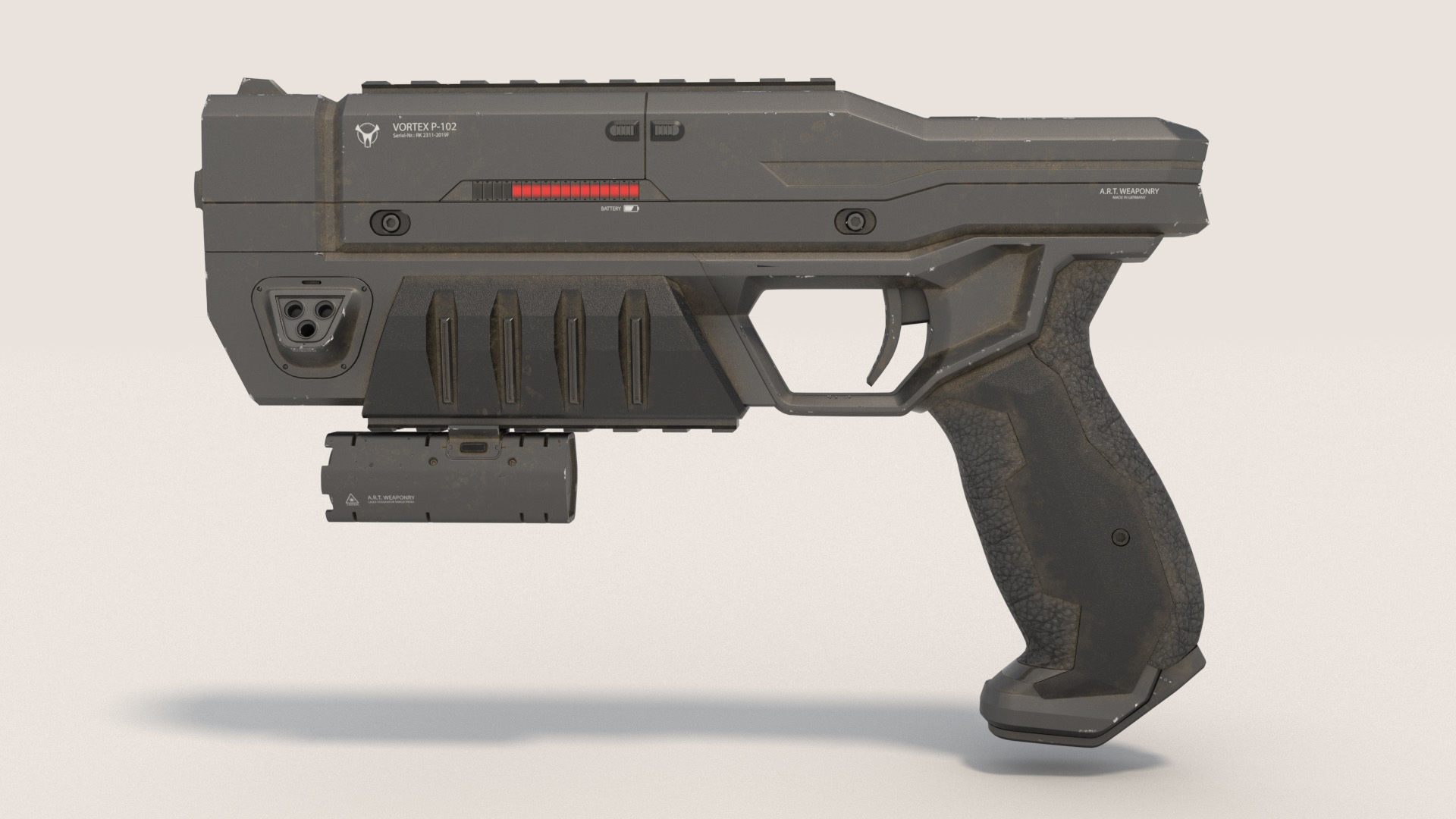 Sci-Fi Blaster 3D model_3