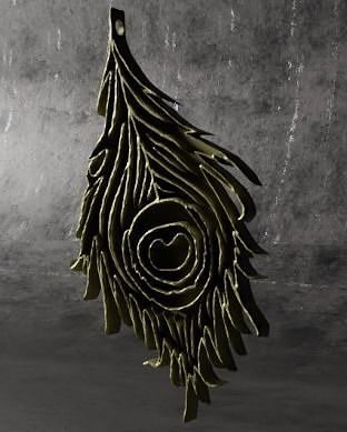 peacock feather pendant Free 3D print model