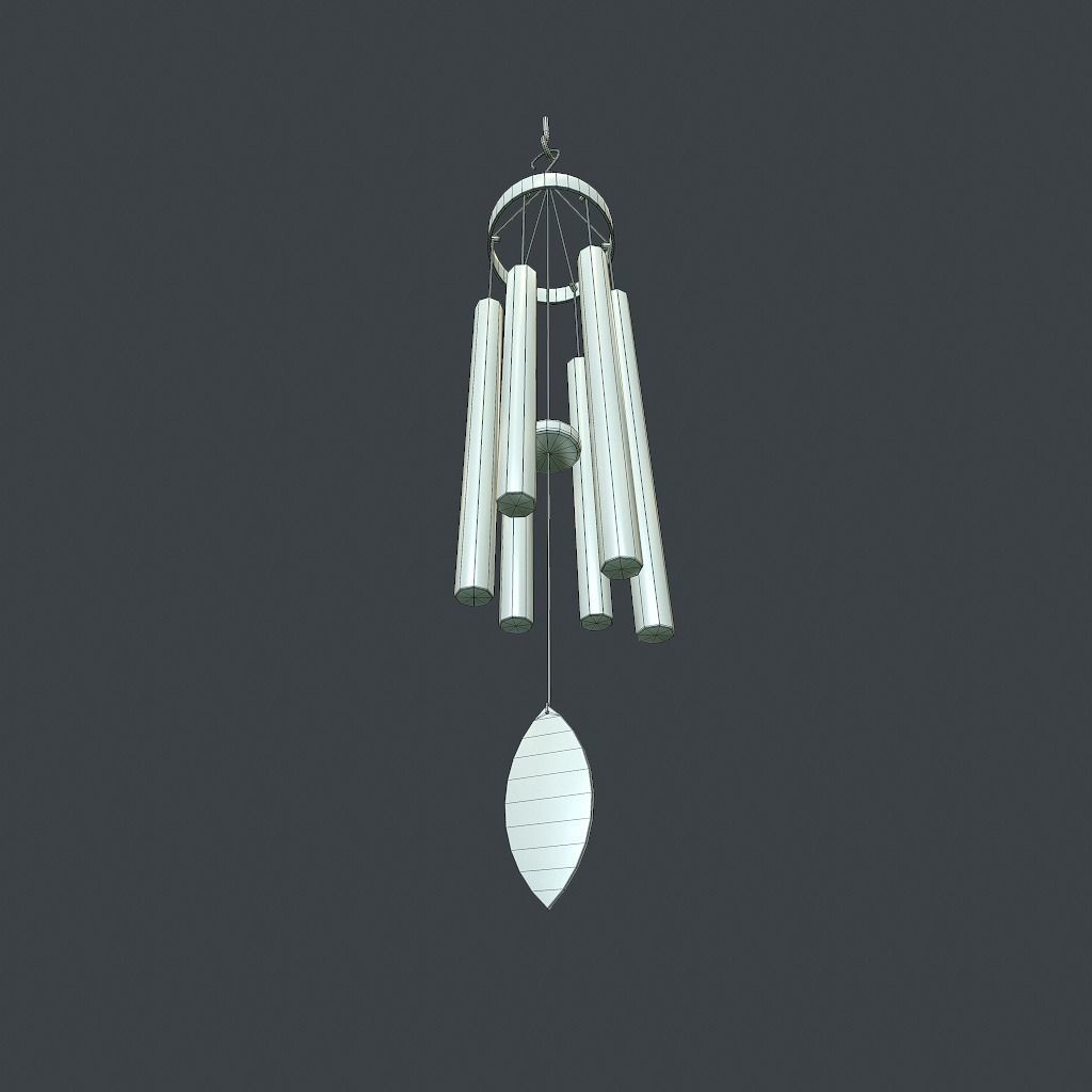 WindChimes animated Low-poly 3D model_16