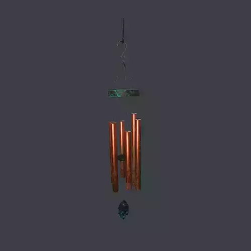 WindChimes animated Low-poly 3D model