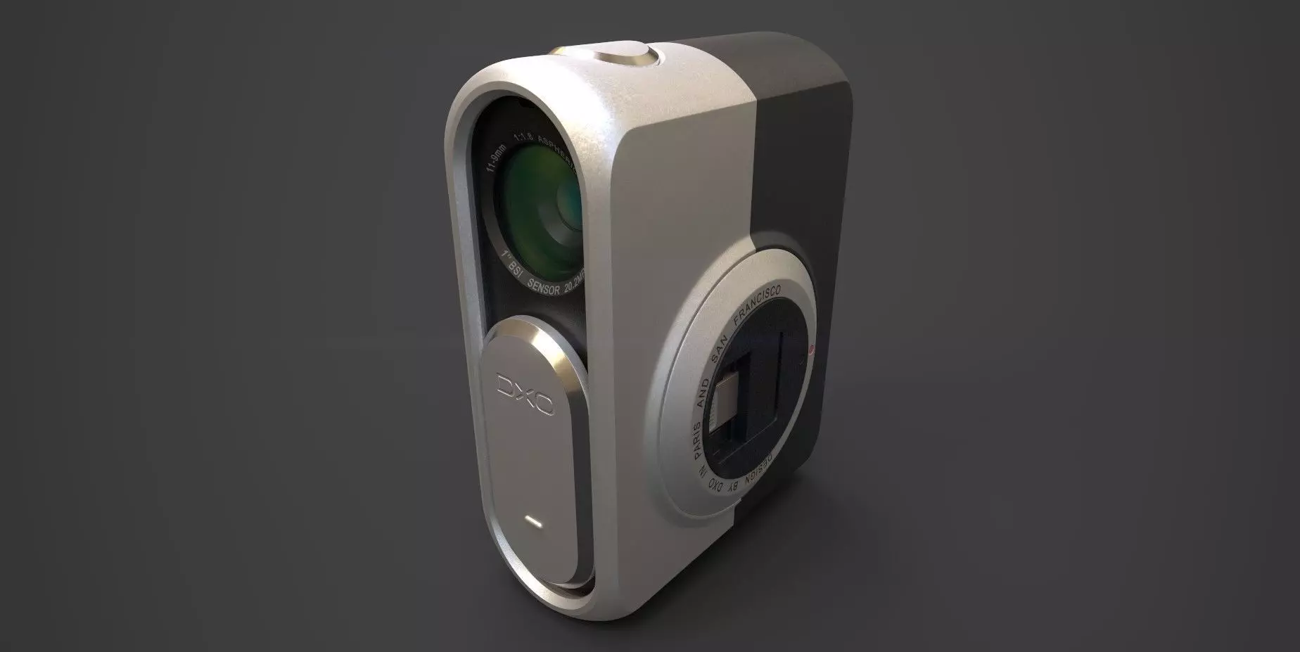 DxO ONE Camera Low-poly 3D model_0