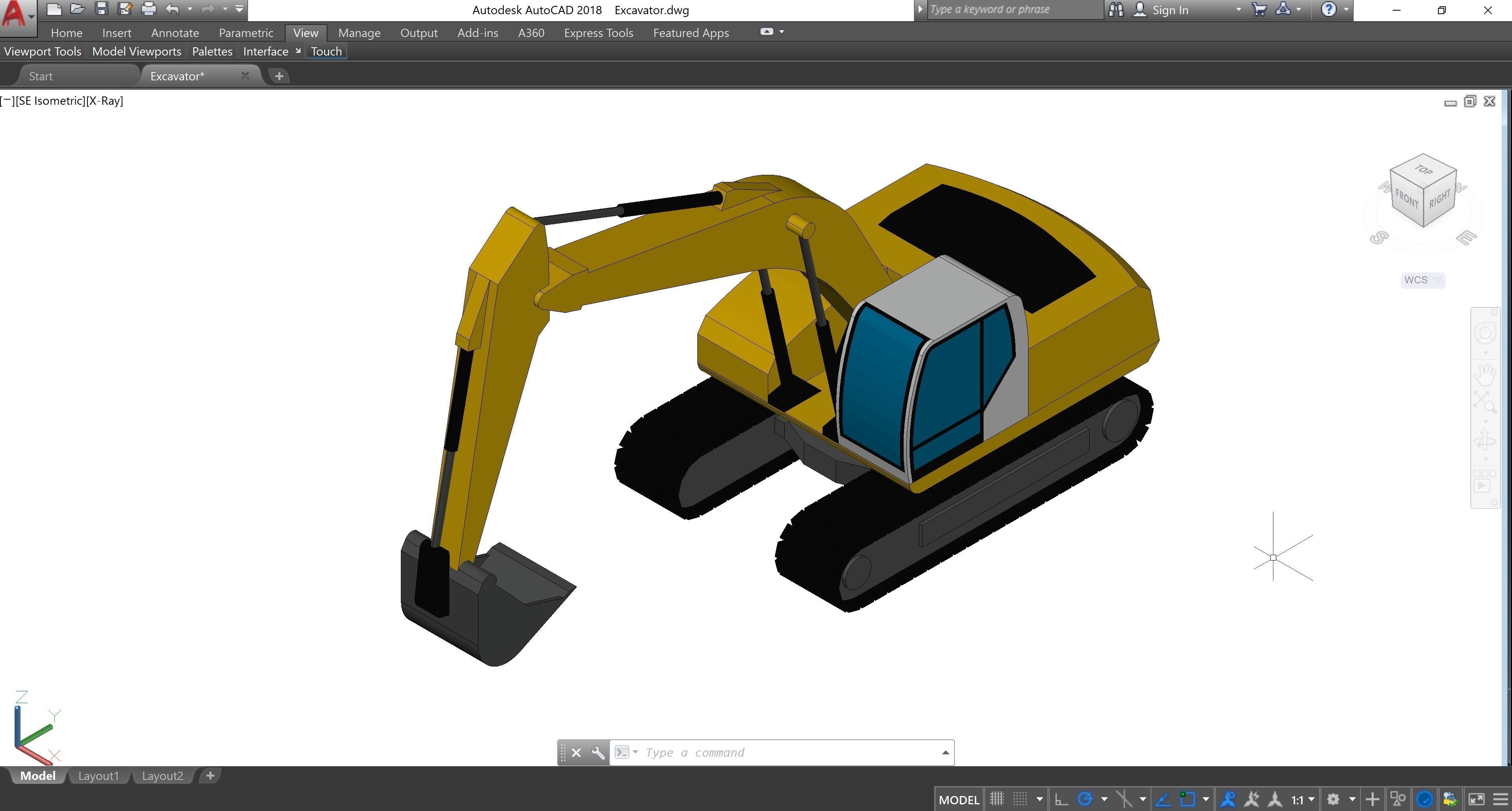 Excavator - Revit Family 3D model_6