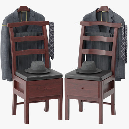 Westbrook Chair Valet Stand 3D model