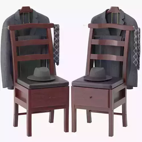 Westbrook Chair Valet Stand 3D model