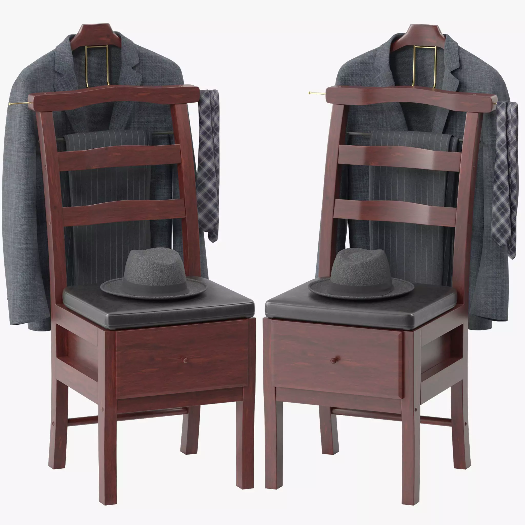 Westbrook Chair Valet Stand 3D model
