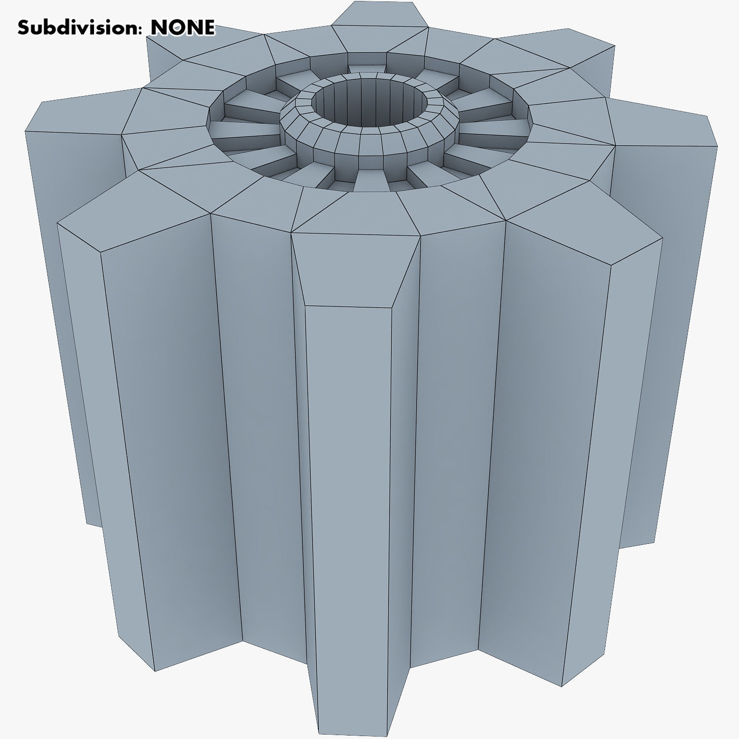 Gears Set Low Poly v 1 of 3D model_51
