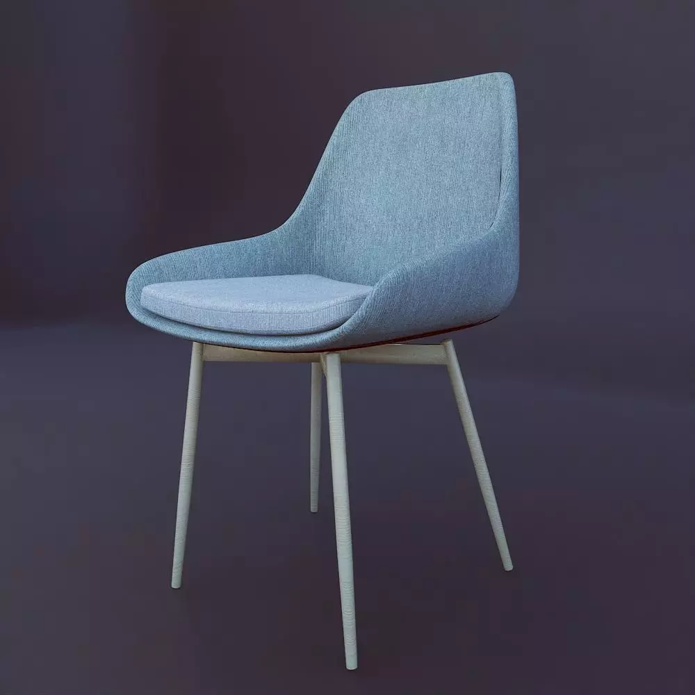 Modern  Dining Chair Free 3D model_0