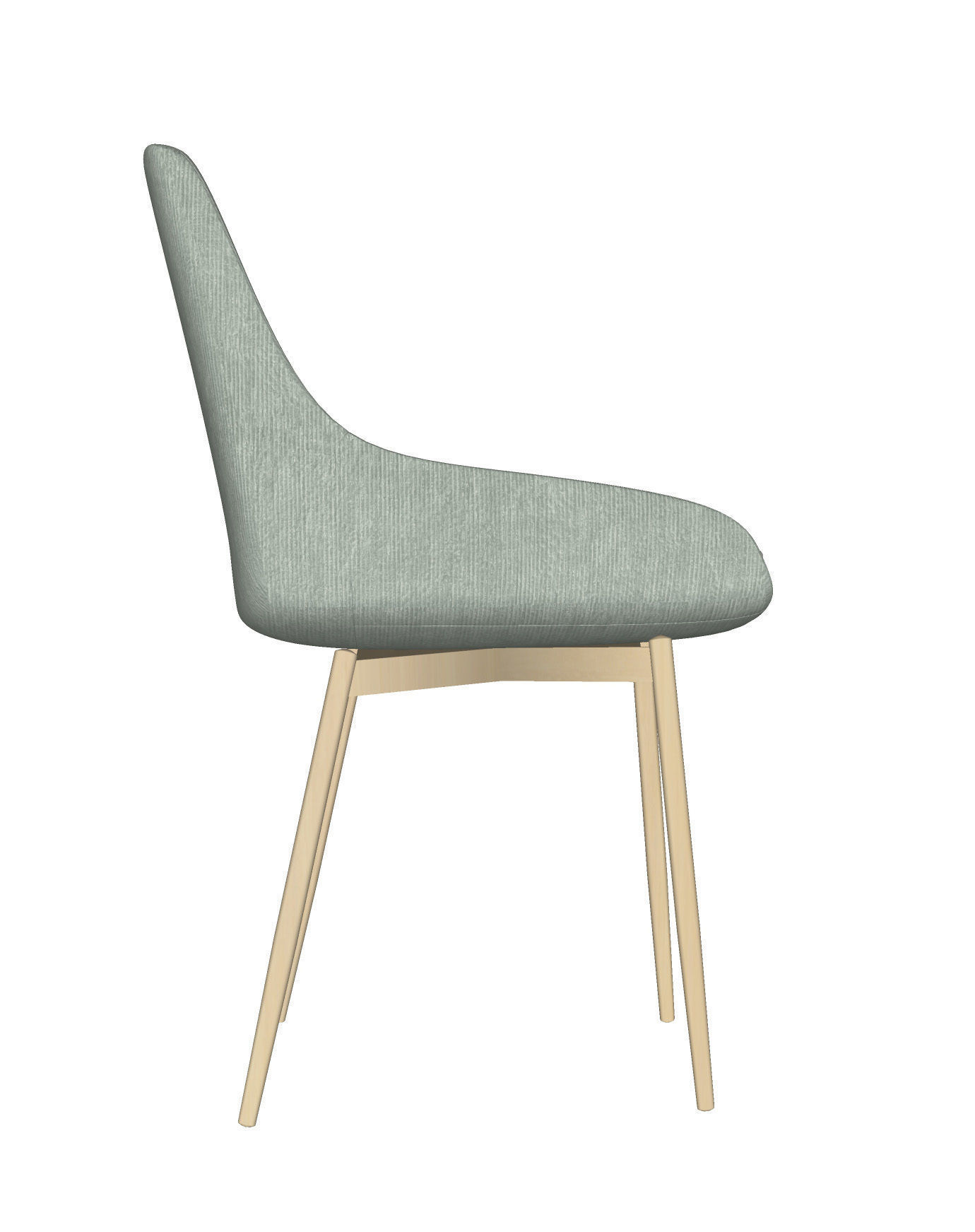 Modern  Dining Chair Free 3D model_6