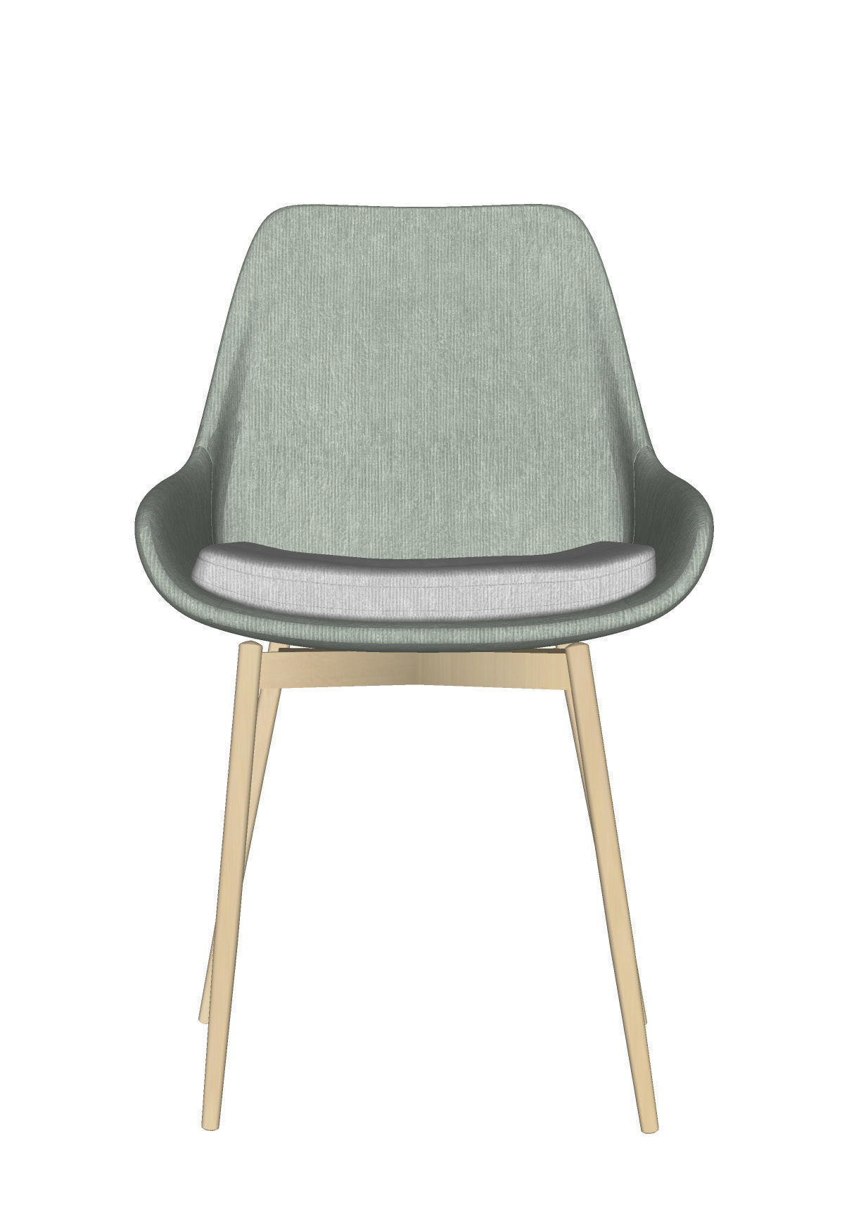 Modern  Dining Chair Free 3D model_4