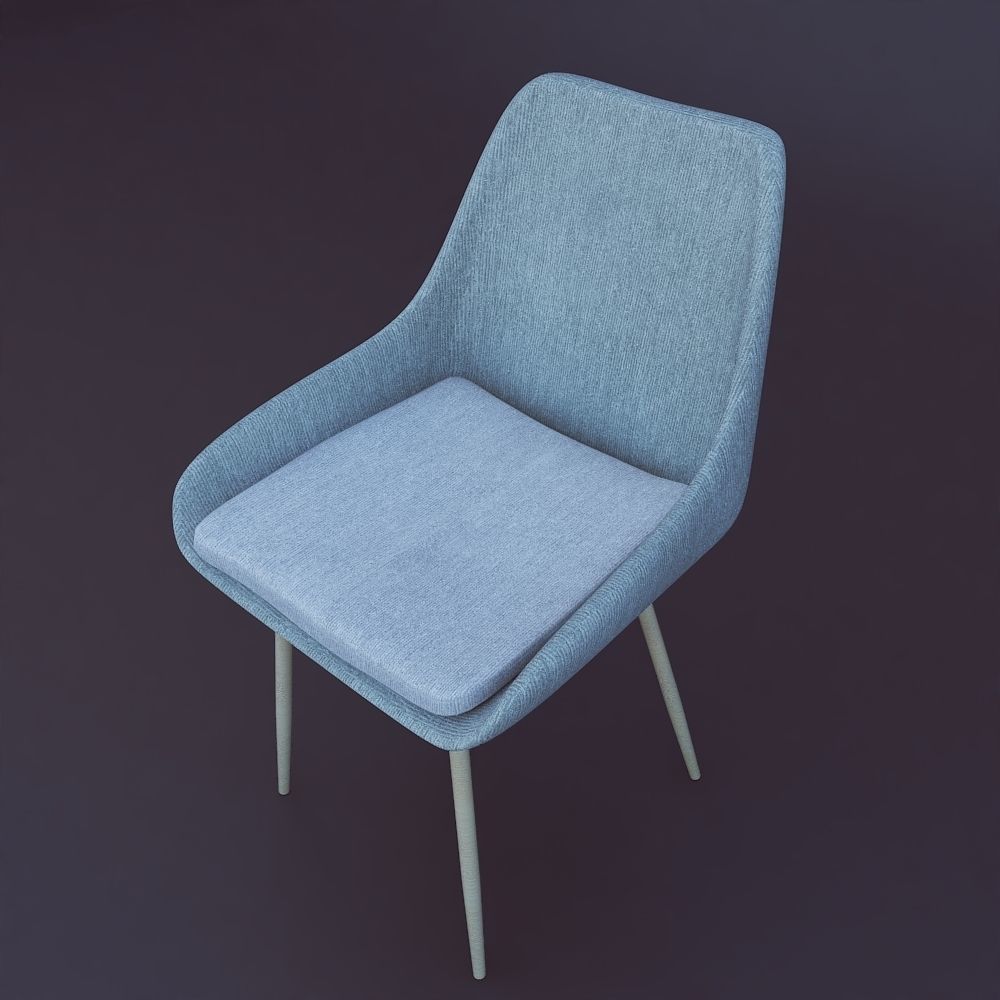 Modern  Dining Chair Free 3D model_1
